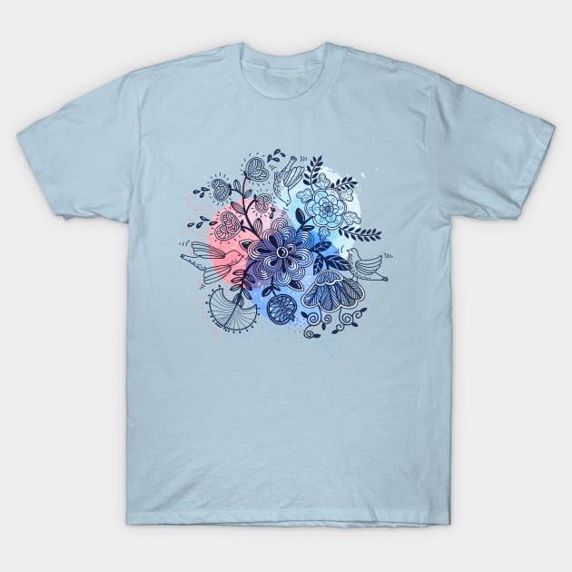 Watercolor T-Shirt by annapaff